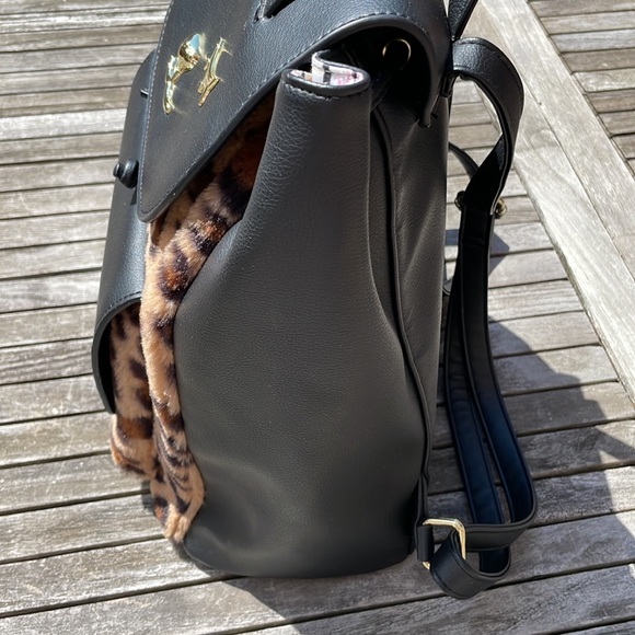Betsey Johnson Leopard Backpack EUC - Picture 6 of 13
